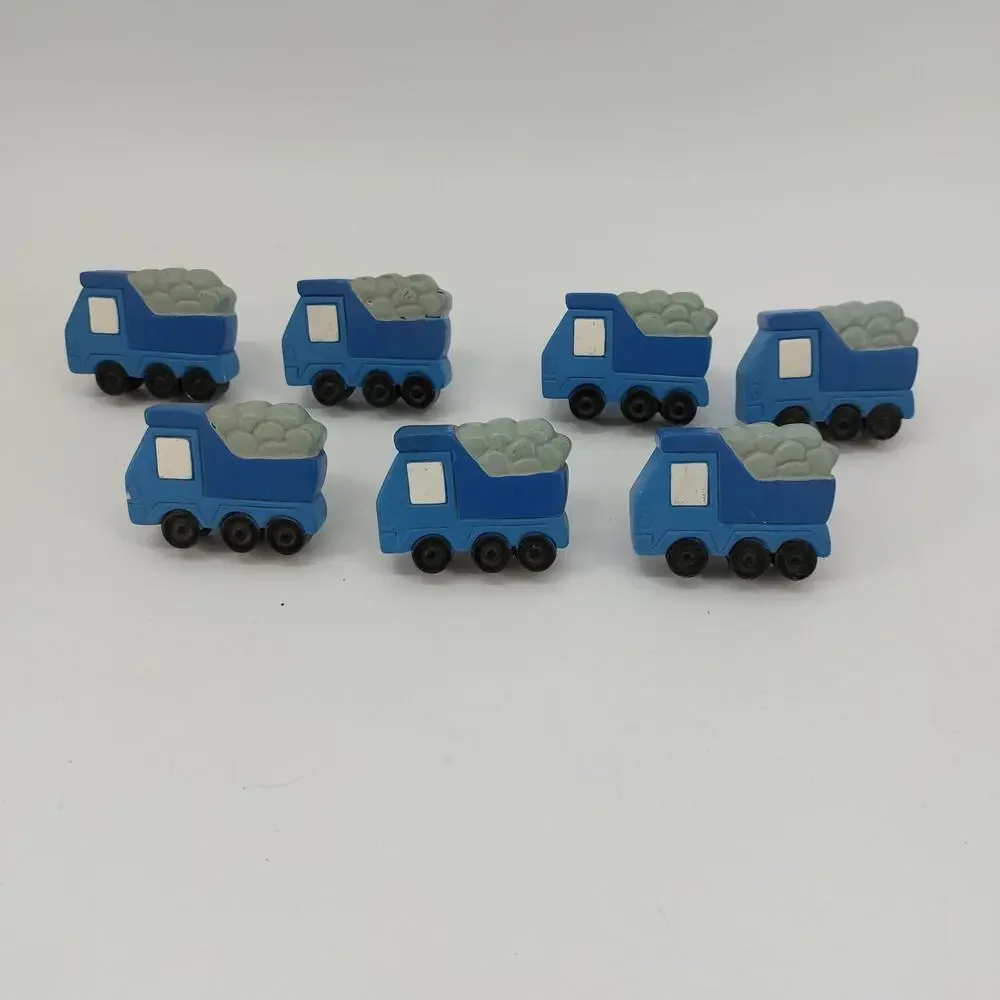 Drawer 7 Knobs Blue Dump Truck Pulls Boys Room Nursery Home Decoration